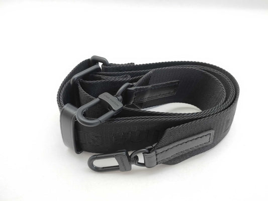 LOUIS VUITTON Louis Vuitton Signature Adjustable Strap Black with Black Hardware 95*4.5*0.5cm Strap