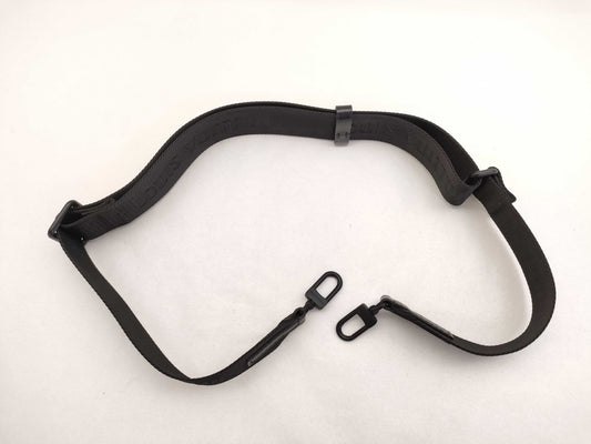 LOUIS VUITTON Louis Vuitton Signature Adjustable Strap Black with Black Hardware 95*4.5*0.5cm Strap