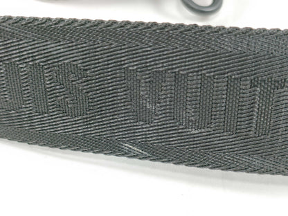 LOUIS VUITTON Louis Vuitton Signature Adjustable Strap Black with Black Hardware 95*4.5*0.5cm Strap