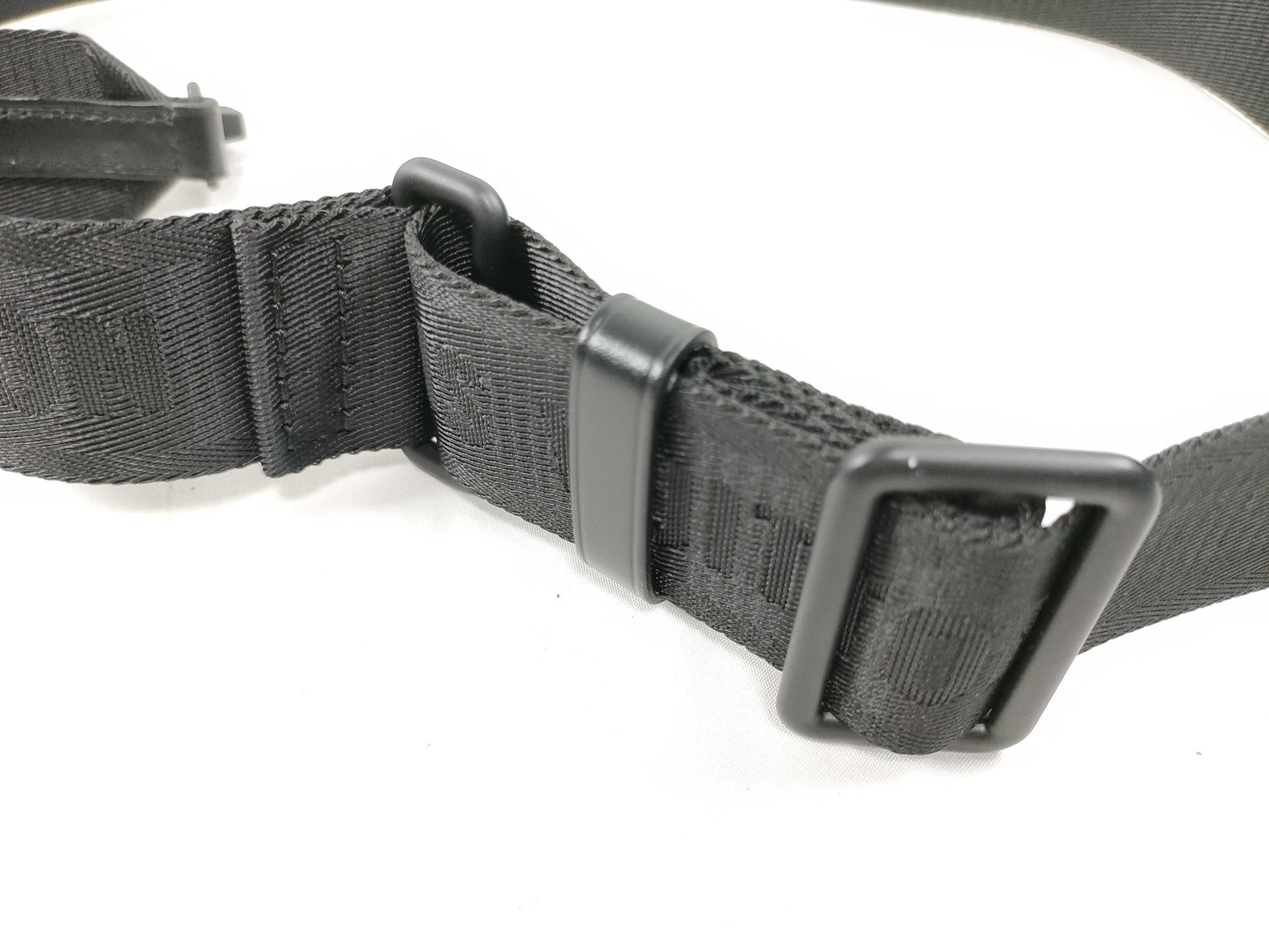 LOUIS VUITTON Louis Vuitton Signature Adjustable Strap Black with Black Hardware 95*4.5*0.5cm Strap
