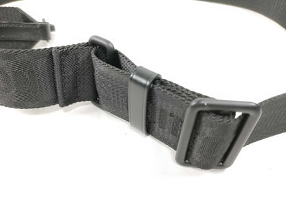 LOUIS VUITTON Louis Vuitton Signature Adjustable Strap Black with Black Hardware 95*4.5*0.5cm Strap