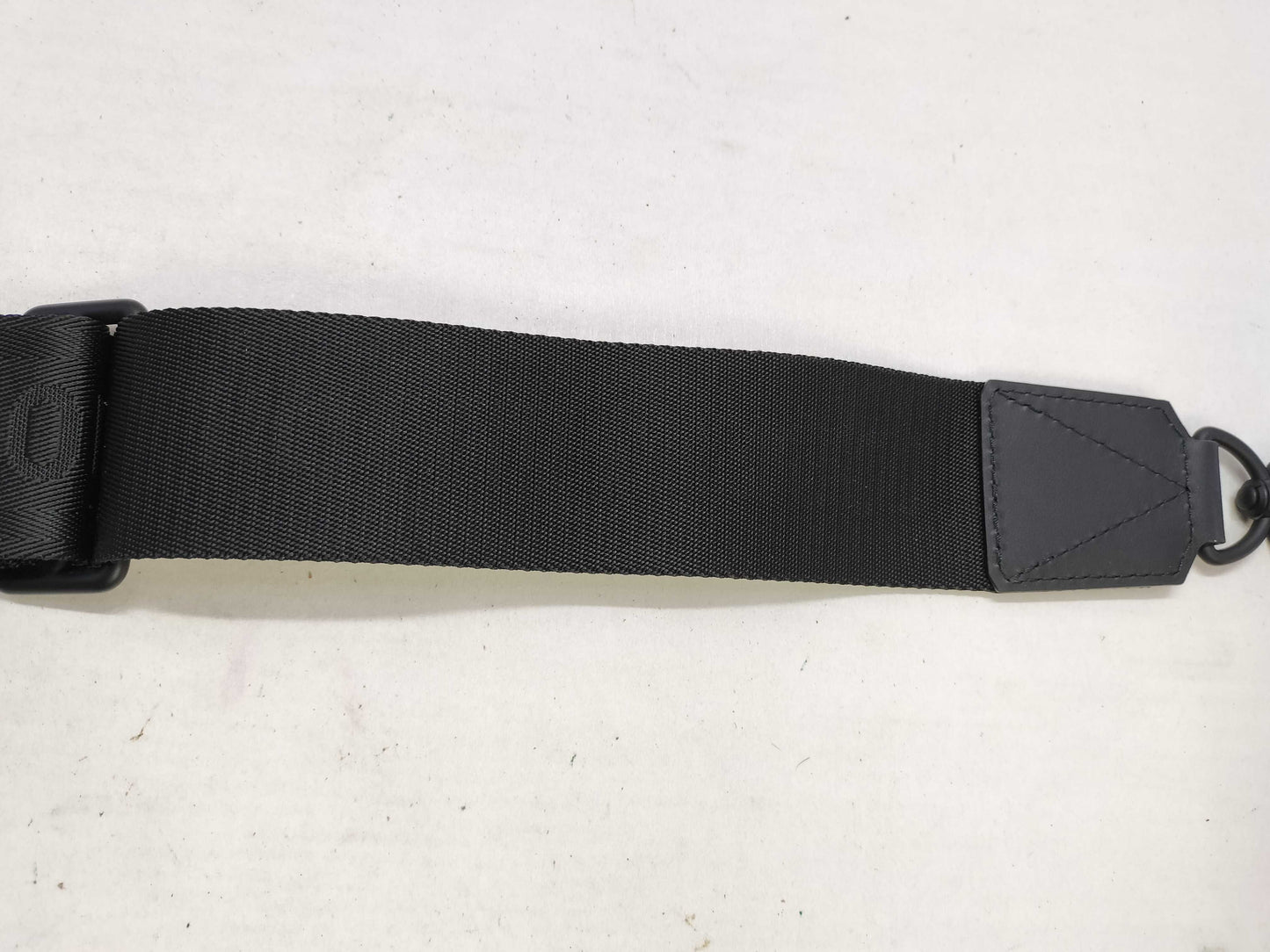 LOUIS VUITTON Louis Vuitton Signature Adjustable Strap Black with Black Hardware 95*5*.05cm Strap