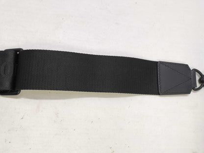 LOUIS VUITTON Louis Vuitton Signature Adjustable Strap Black with Black Hardware 95*5*.05cm Strap