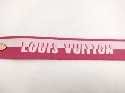 LOUIS VUITTON Louis Vuitton Signature Adjustable Strap, Pink/Beige Canvas, Gold Hardware, 95*4.5*0.5cm Strap