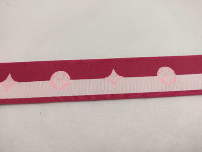 LOUIS VUITTON Louis Vuitton Signature Adjustable Strap, Pink/Beige Canvas, Gold Hardware, 95*4.5*0.5cm Strap
