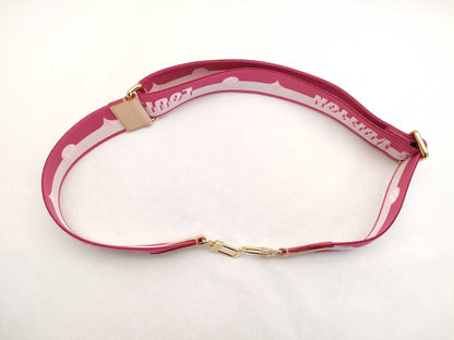 LOUIS VUITTON Louis Vuitton Signature Adjustable Strap, Pink/Beige Canvas, Gold Hardware, 95*4.5*0.5cm Strap
