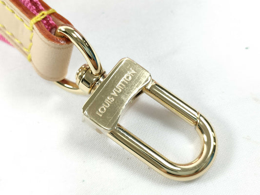 LOUIS VUITTON Louis Vuitton Signature Adjustable Strap, Pink/Beige Canvas, Gold Hardware, 95*4.5*0.5cm Strap