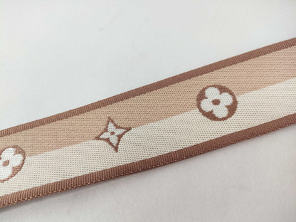 LOUIS VUITTON Signature Strap, Beige/Brown Canvas, Gold Hardware, 95*4.5*.05cm, Other Accessories