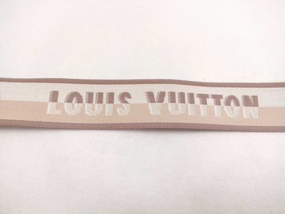 LOUIS VUITTON Signature Strap, Beige/Brown Canvas with Gold Hardware, 95*4.5*.05cm