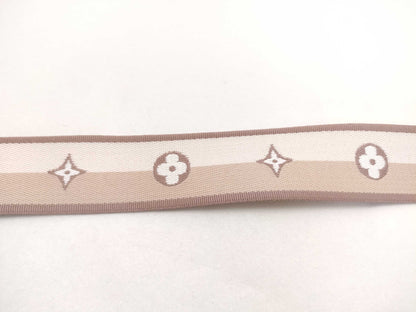 LOUIS VUITTON Signature Strap, Beige/Brown Canvas with Gold Hardware, 95*4.5*.05cm