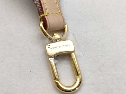 LOUIS VUITTON Signature Strap, Beige/Brown Canvas with Gold Hardware, 95*4.5*.05cm Strap