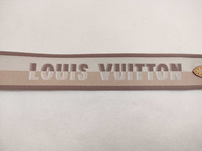 LOUIS VUITTON Signature Strap, Beige/Brown Canvas with Gold Hardware, 95*4.5*.05cm Strap