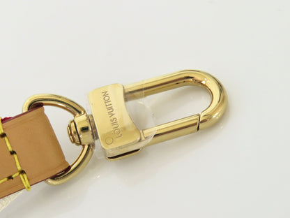 LOUIS VUITTON Signature Strap, Pink/Beige Canvas with Gold Hardware, 95*4.5*.05cm Strap
