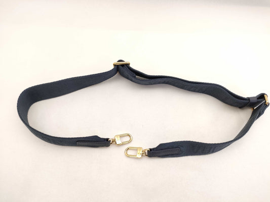 LOUIS VUITTON Louis Vuitton Signature Adjustable Strap Blue with Gold Hardware 95*4.5*0.5cm Strap