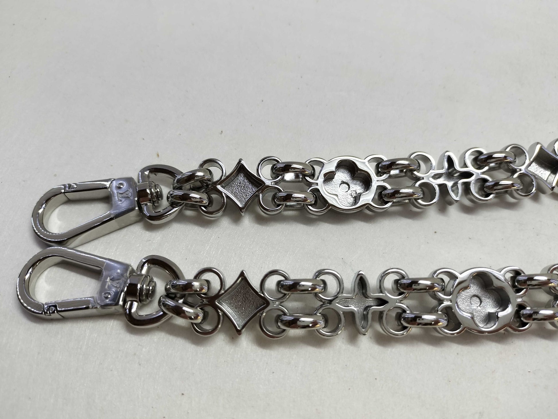 LOUIS VUITTON Monogram Chain Strap, Silver Hardware, 55*2*.05cm Strap