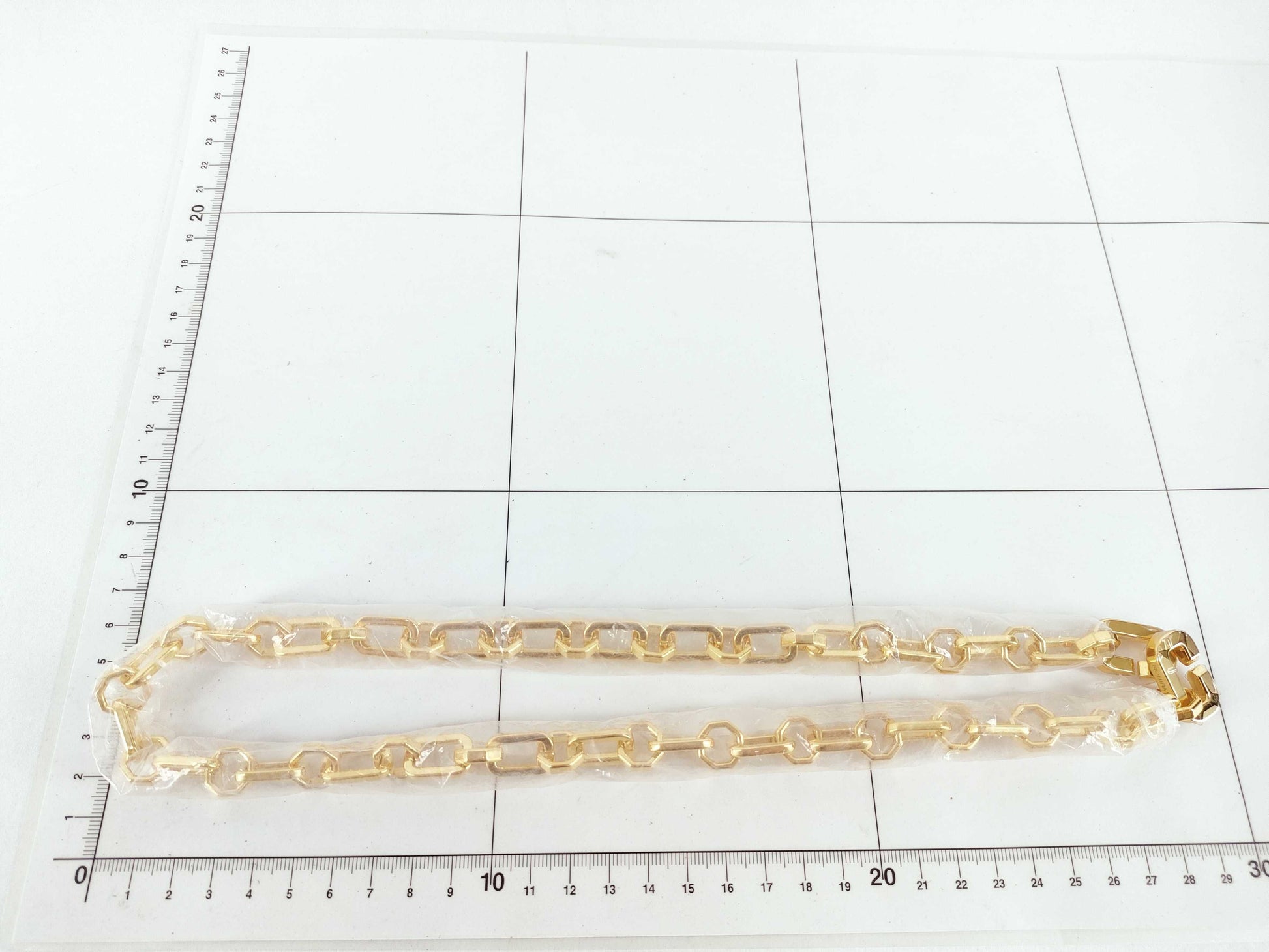 LOUIS VUITTON C Lock 'n Gold Chain Strap with Gold Hardware, 55*1*1cm Necklace