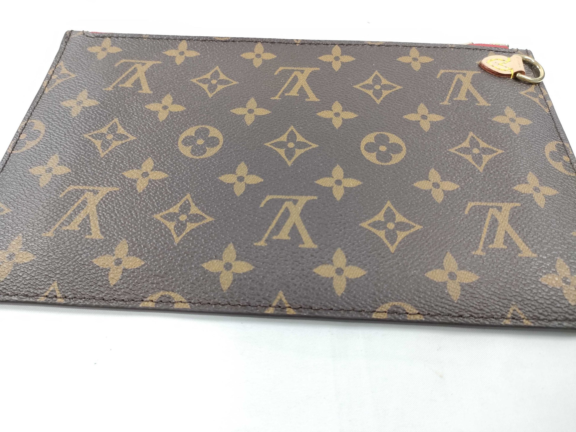 LOUIS VUITTON Monogram Louis Vuitton Neverfull Pouch / Brown Monogram Canvas / Gold Hardware Other Accessories