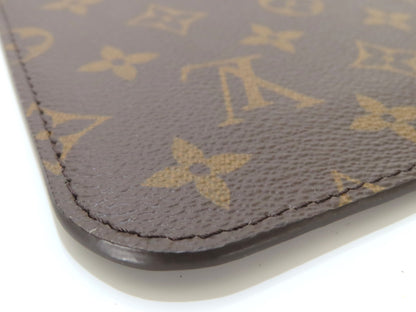 LOUIS VUITTON Unidentified Monogram Louis Vuitton Neverfull Pouch / Brown Monogram Canvas / Gold Hardware Pouch