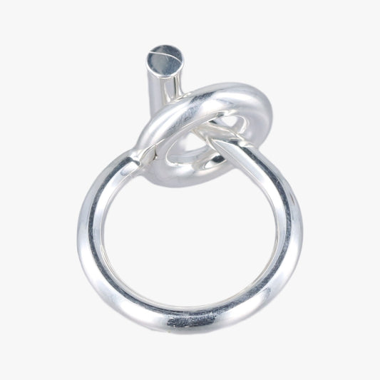 HERMES Echappé Silver Ag92522AB369895 Ring