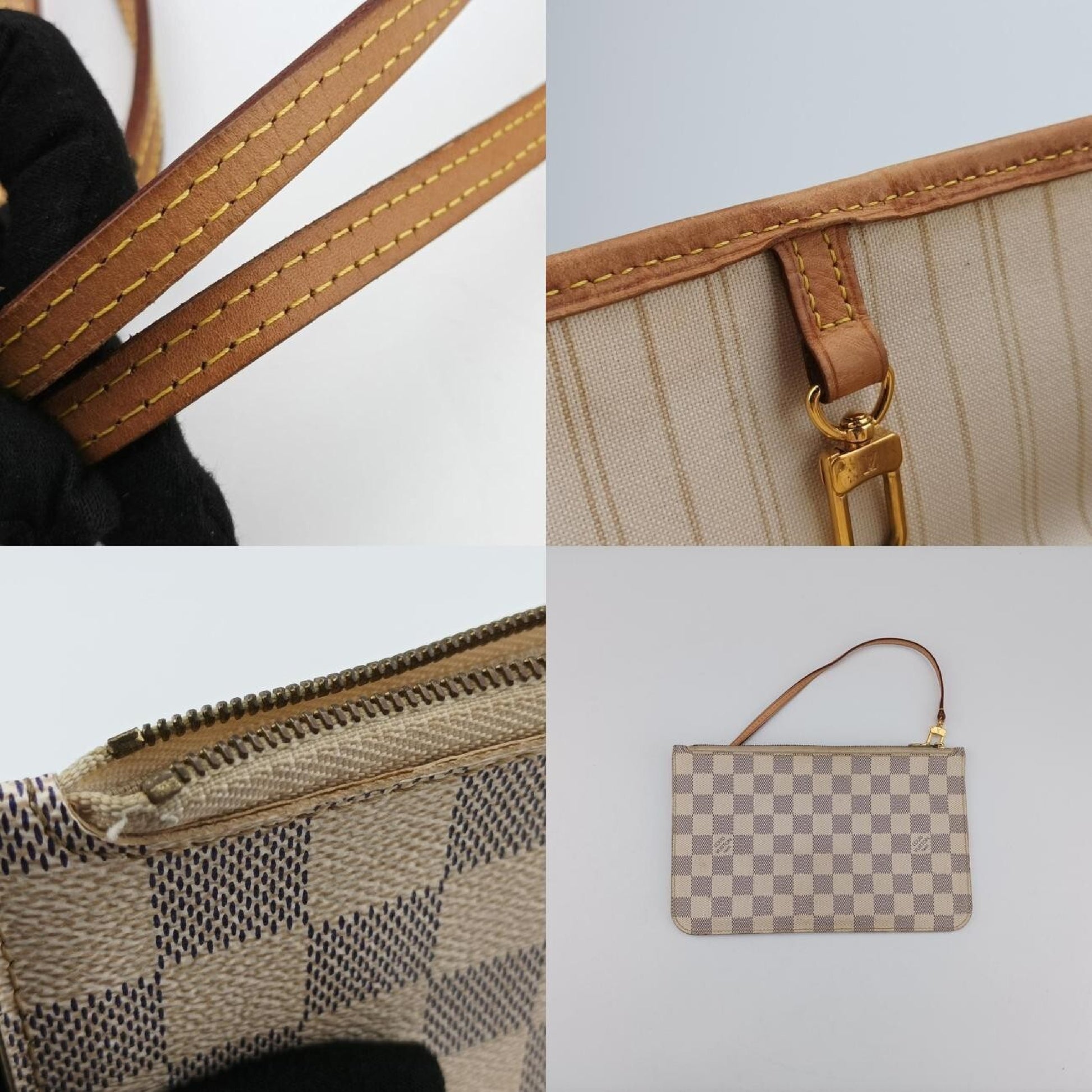 LOUIS VUITTON Neverfull MM Azur Damier Canvas N51107AR1164 Handbag