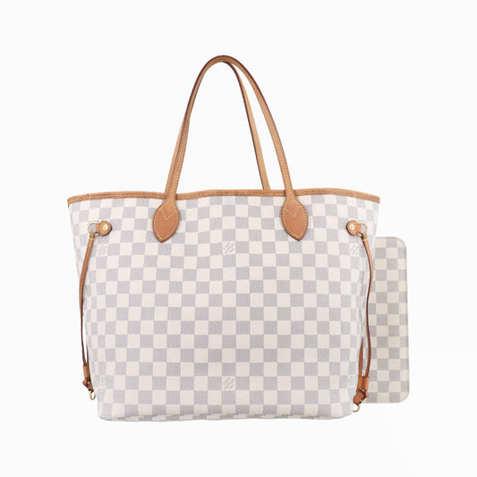 LOUIS VUITTON Neverfull MM Azur Damier Canvas N51107AR1164 Handbag