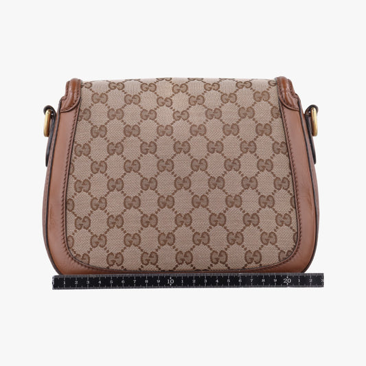 GUCCI Lady Web Multicolor Canvas and Leather Shoulder Bag 383848H018872609