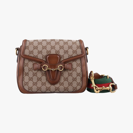 GUCCI Lady Web Multicolor Canvas and Leather Shoulder Bag 383848H018872609