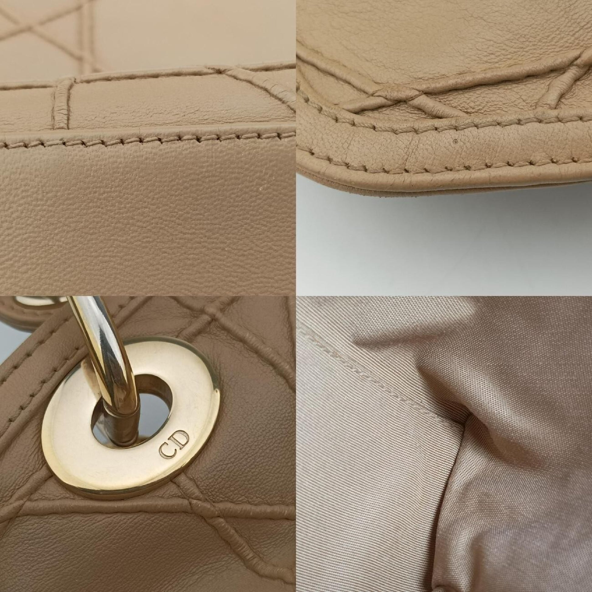Dior Granville Beige Lambskin 08-MA-0152 Shoulder Bag