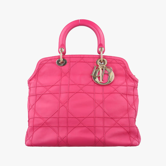 Dior Granville Rose Red Lambskin 12-MA-0153 Handbag