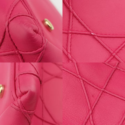 Dior Granville Rose Red Lambskin 12-MA-0153 Handbag