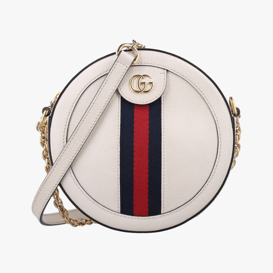 GUCCI Ophidia White Leather Shoulder Bag 550618G029699268