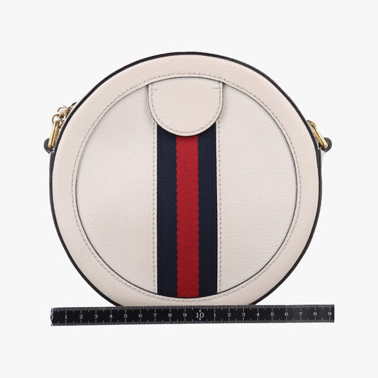 GUCCI Ophidia White Leather Shoulder Bag 550618G029699268
