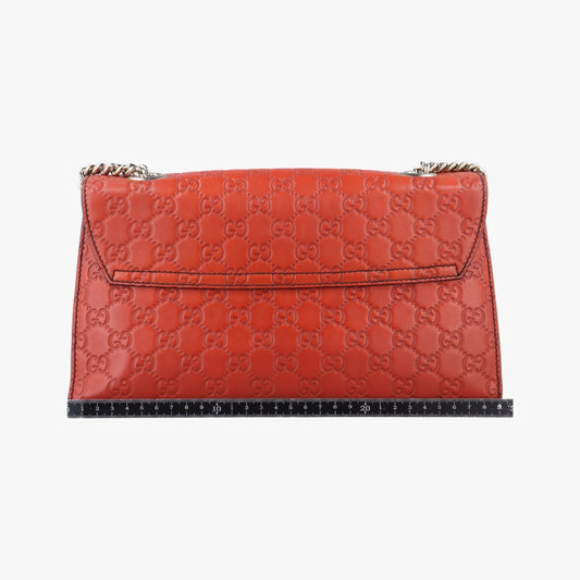 GUCCI Emily Orange Leather Shoulder Bag 295402H014759886