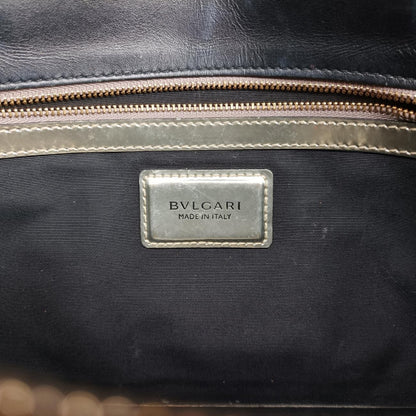 BVLGARI Serpenti Forever Silver Patent DA.D18.39793 Shoulder Bag