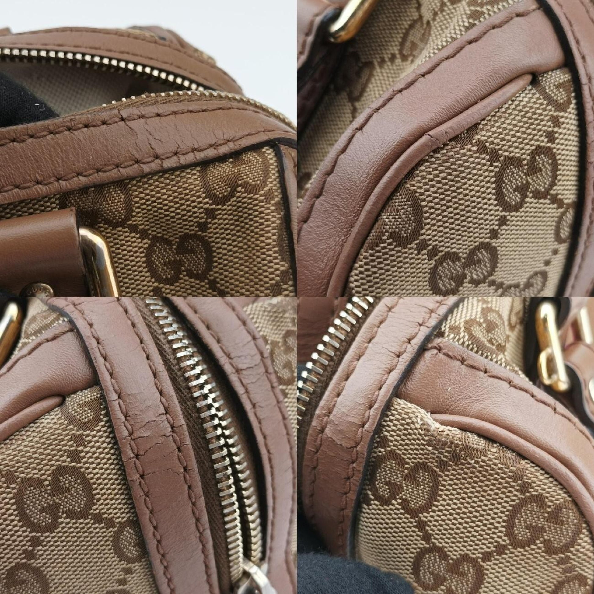 GUCCI Sherry Line Multicolor Leather and Canvas Shoulder Bag 269876G015261254