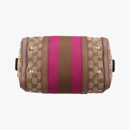 GUCCI Sherry Line Multicolor Leather and Canvas Shoulder Bag 269876G015261254