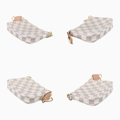 LOUIS VUITTON Mini Pochette Accessoires Azur Damier Canvas N58010SF3280 Handbag