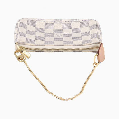 LOUIS VUITTON Mini Pochette Accessoires Azur Damier Canvas N58010SF3280 Handbag