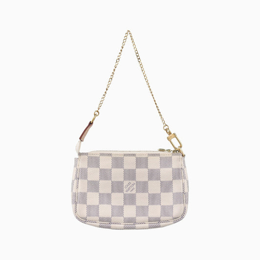 LOUIS VUITTON Mini Pochette Accessoires Azur Damier Canvas N58010SF3280 Handbag