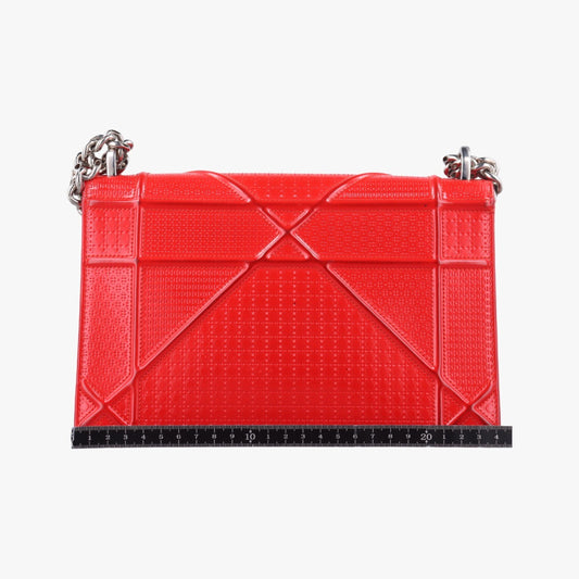Dior Diorama Red Leather 09-BO-0126 Shoulder Bag