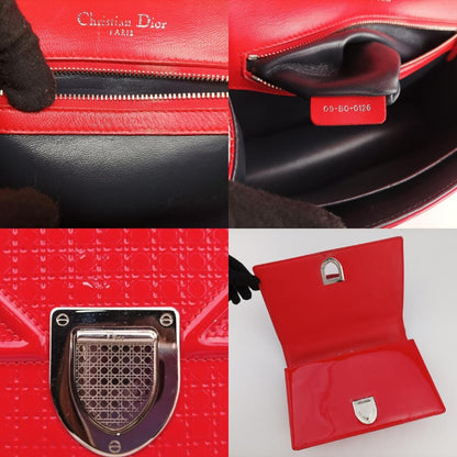 Dior Diorama Red Leather 09-BO-0126 Shoulder Bag