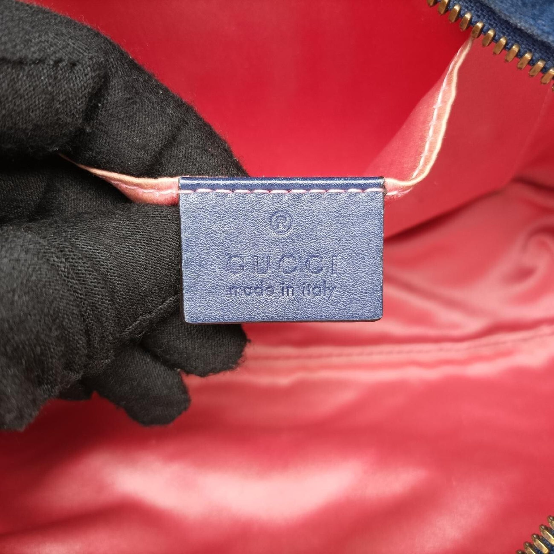GUCCI GG Marmont Blue Velvet Shoulder Bag 447632E025162238