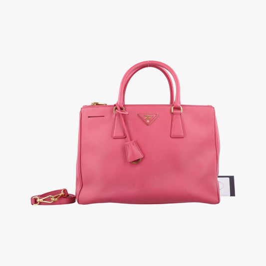 PRADA Galleria Rose Red Saffiano Leather Shoulder Bag BN227458/S 158