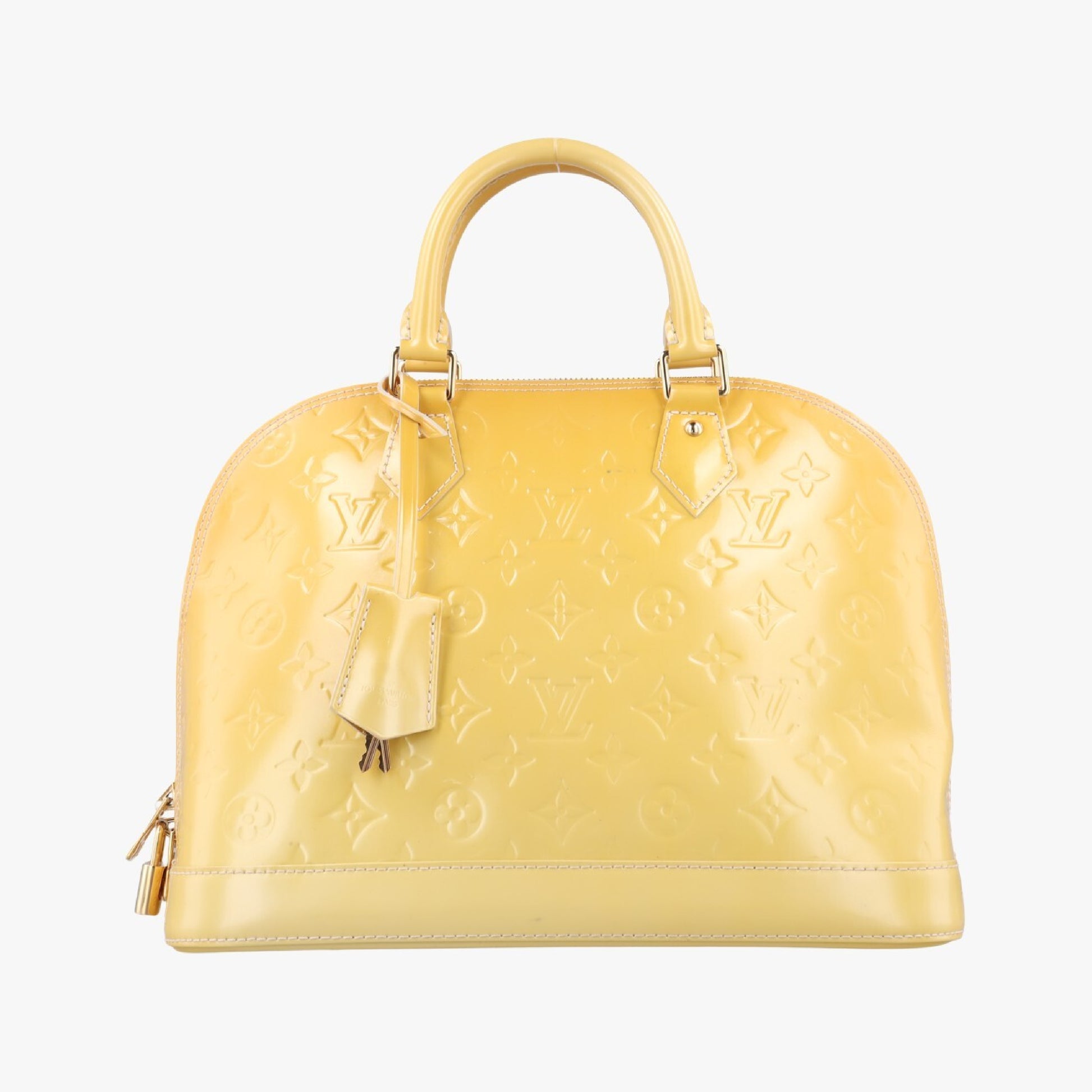 LOUIS VUITTON Alma PM Citrine Vernis M90101FL4112 Handbag