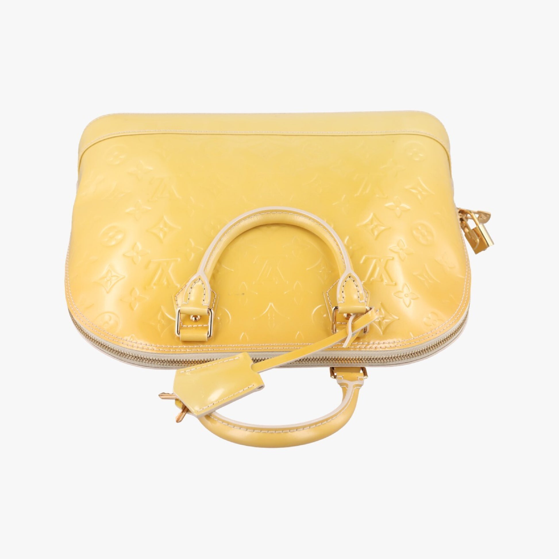 LOUIS VUITTON Alma PM Citrine Vernis M90101FL4112 Handbag