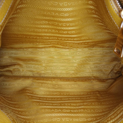 PRADA Mustard Calfskin Yellow Leather 204 Shoulder Bag