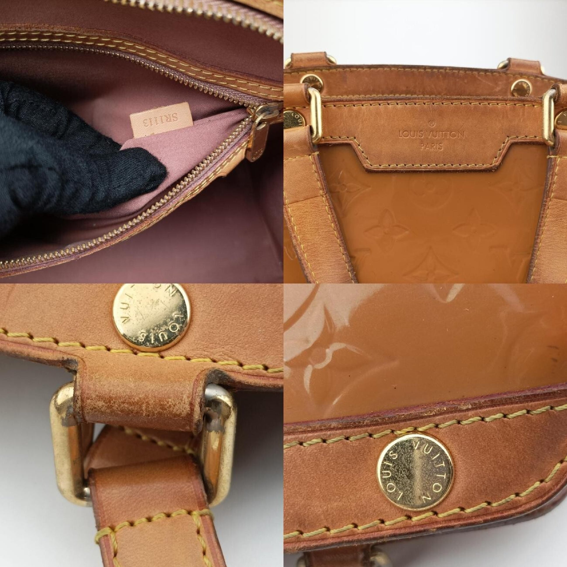 LOUIS VUITTON Blair GM Beige Vernis M91621SR1113 Shoulder Bag