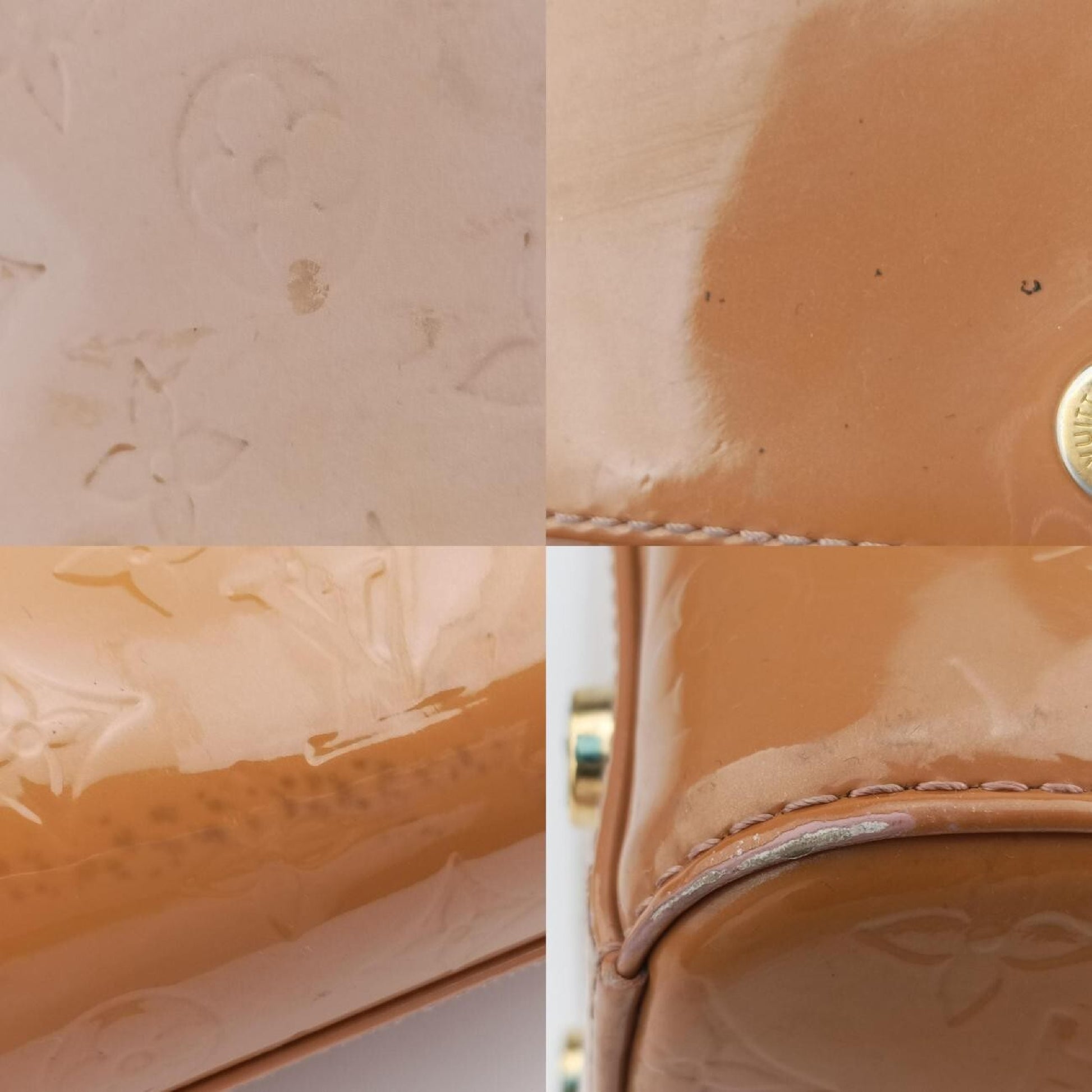 LOUIS VUITTON Blair GM Beige Vernis M91621SR1113 Shoulder Bag