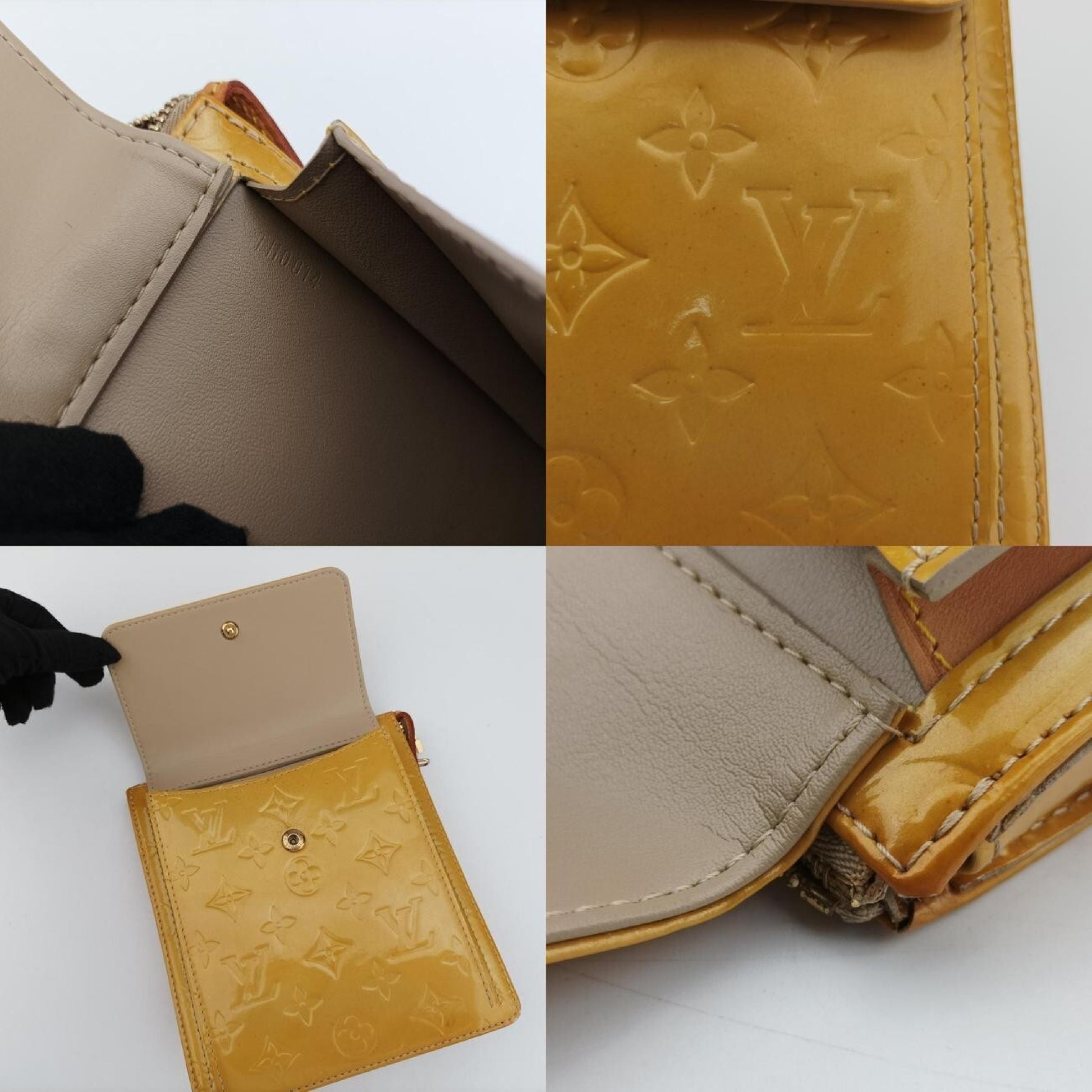 LOUIS VUITTON Motto Yellow Vernis M91059TH0014 Shoulder Bag