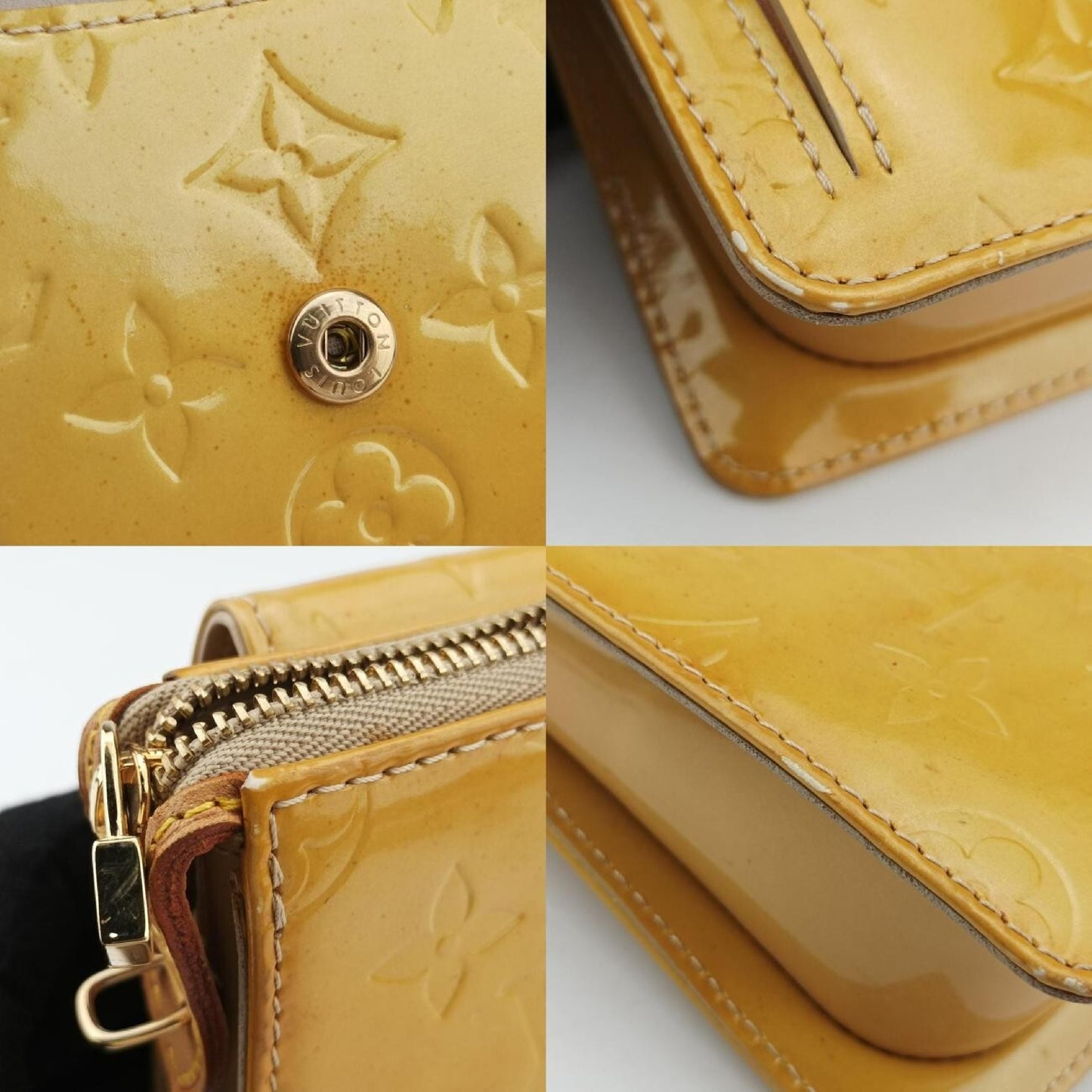 LOUIS VUITTON Motto Yellow Vernis M91059TH0014 Shoulder Bag